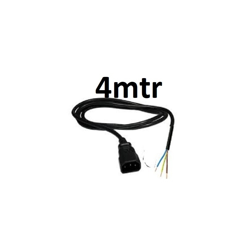 Power Cord Plug Male + 4mtr Cable
