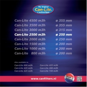 Can-Lite 2500 (2500-2750m³/h) Ø 250mm