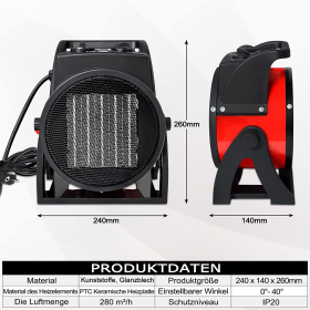 Lighthouse - chauffage soufflant pour serres de 3000W