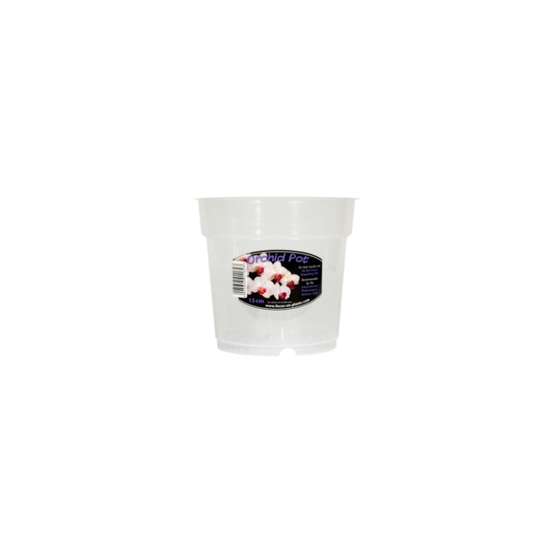 Clear Orchid Pots 15cm / 1.6 lt Orchid Focus