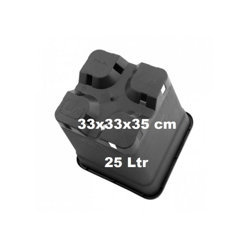 Square Pot 25 Ltr (33x33x35cm) TOP QUALITY