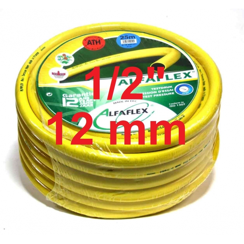 Tuyau d'arrosage anti-torsion Alfaflex 12 mm  1/2"  1 mtr