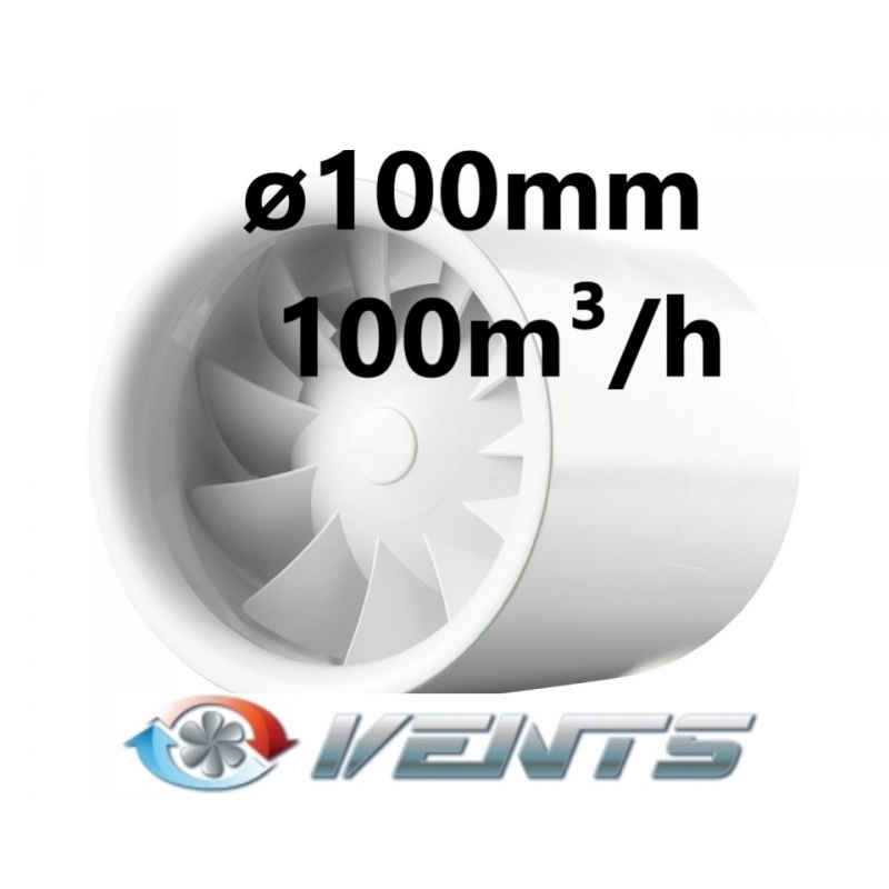 VENTS Quietline 100mm Ø 100m³/h
