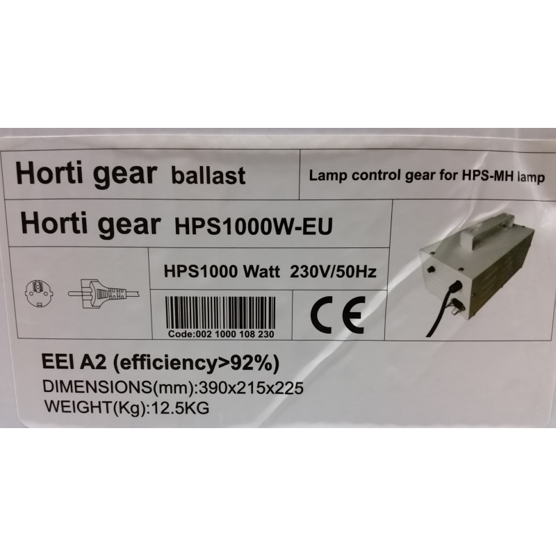 Ballast Pro Gear 1000w