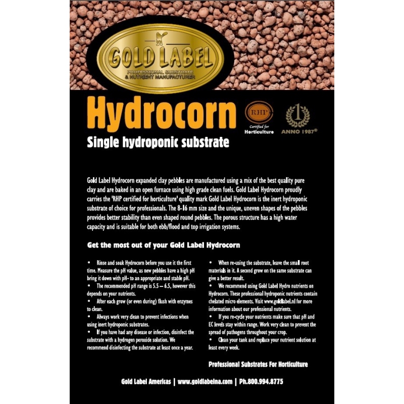 Gold Label Hydro korrels 50 ltr