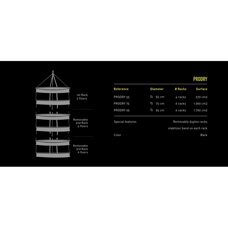 Filet de Sèchage Prodry 75cm ( 6 étages)