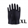 Schwarze Nitril-Schutzhandschuhe (x100 Stück) XL