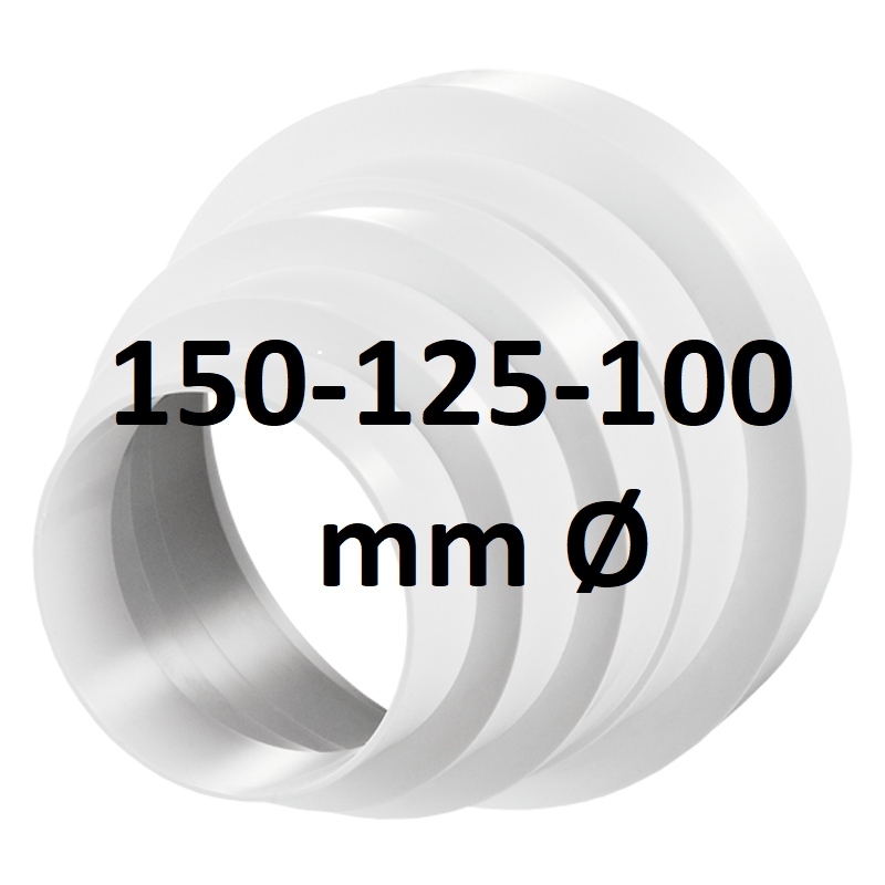 Reducteur Plastique PVC 150-125-100 mm
