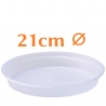 Clear Pot Saucers 21cm ⌀