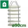 Filet de séchage HOMEbox DryNet ø90, 6 étages, L-180 cm