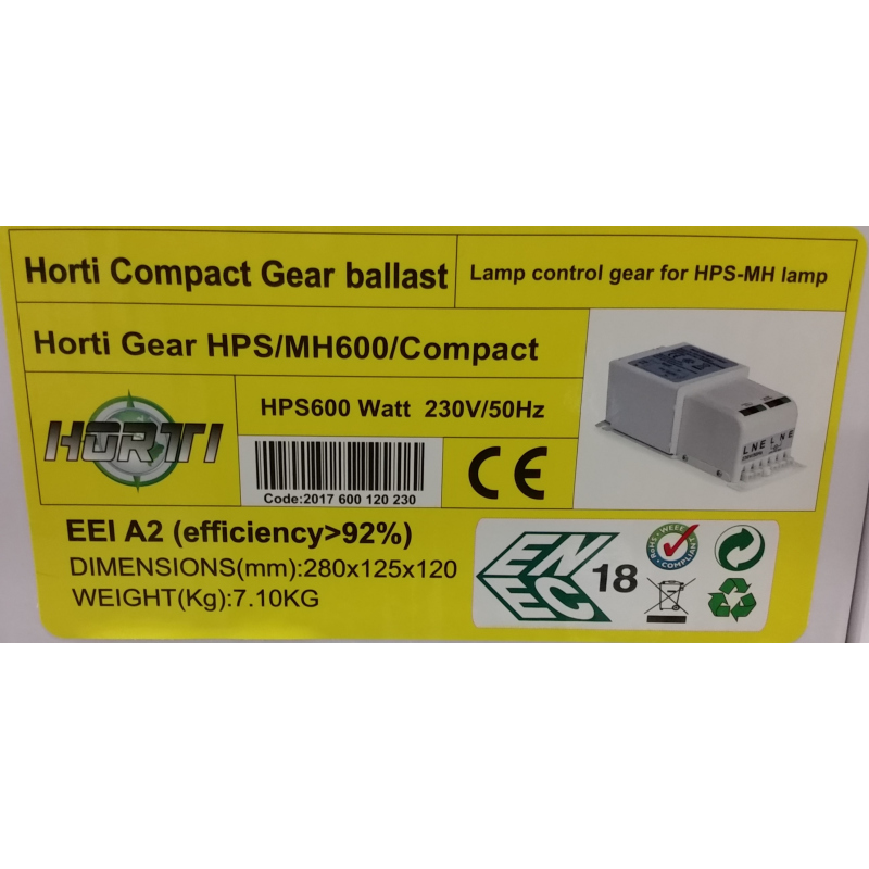 Horti Gear Compact 600 W