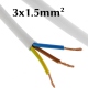 Flexibele elektrische kabel per meter 3G 1.5²